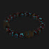 Golden Snake | Firework Glass Rose Bracelet